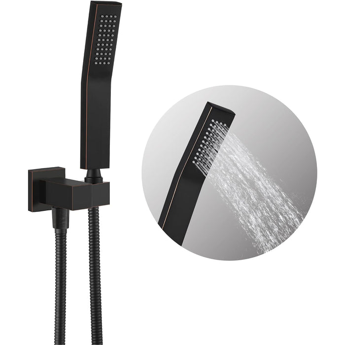 Gotonovo Brass L-Style Handheld Shower High Pressure Single Function Luxury Hand Shower