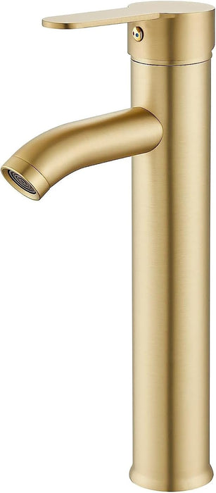 gotonovo Bathroom Vessel Sink Faucet Single Handle Lavatory Vanity Mixer Tap Tall Spout Single Hole