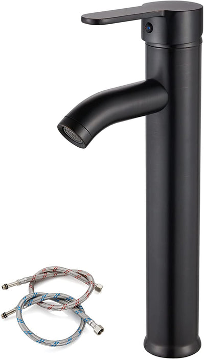 gotonovo Bathroom Vessel Sink Faucet Single Handle Lavatory Vanity Mixer Tap Tall Spout Single Hole