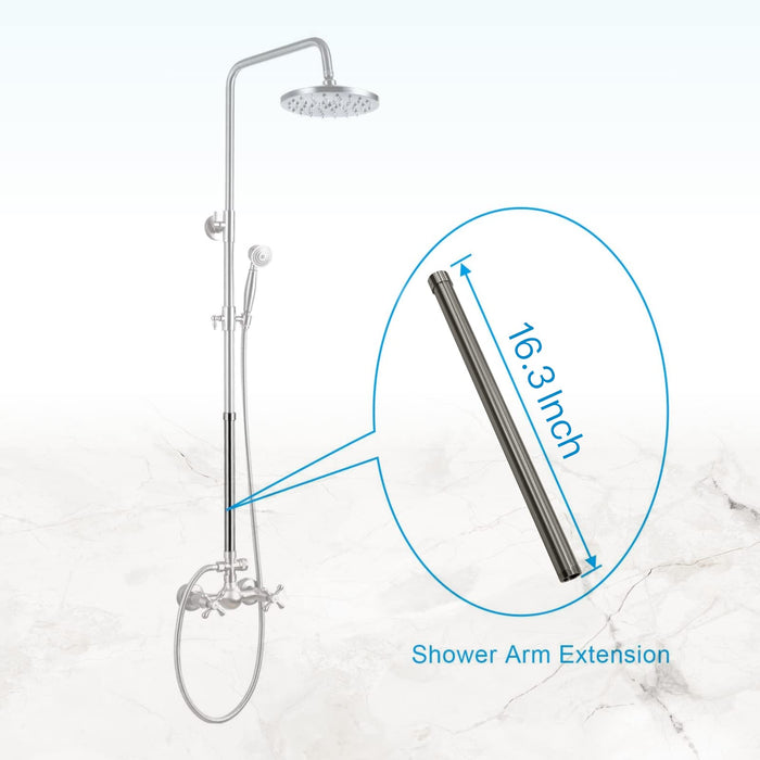 Extension Tube Shower Faucet Kit Bar for Shower System Bar Commercial