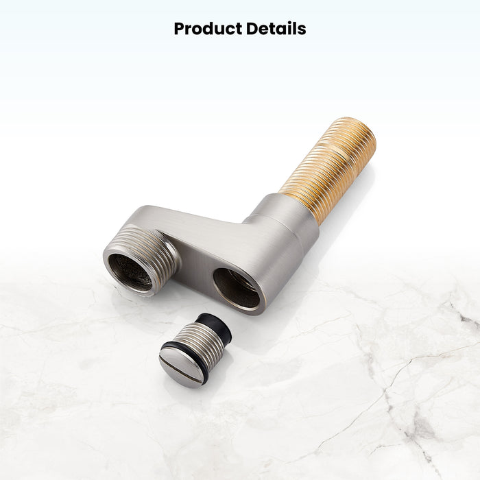 3-3/8 Inch Clawfoot Tub Adapter 2.17 Inch Extended Thread Adjustable Swing Arms Commercial Utility Eccentric Screw Plus Size 1 Pair