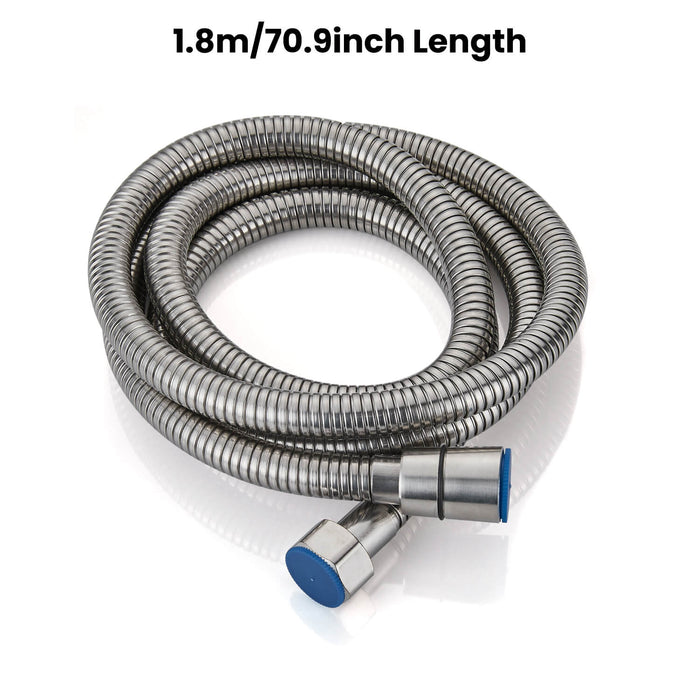 Gotonovo 304 Stainless Steel Replacement Shower Hose with Rubber Washer,Explosion-Proof(1.5m/ 1.8m hose length)