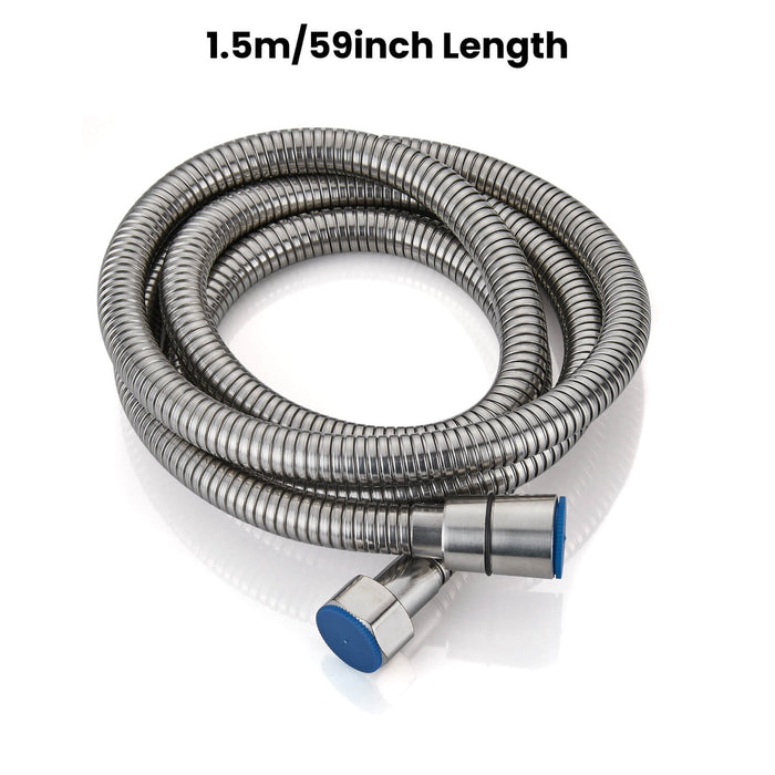Gotonovo 304 Stainless Steel Replacement Shower Hose with Rubber Washer,Explosion-Proof(1.5m/ 1.8m hose length)