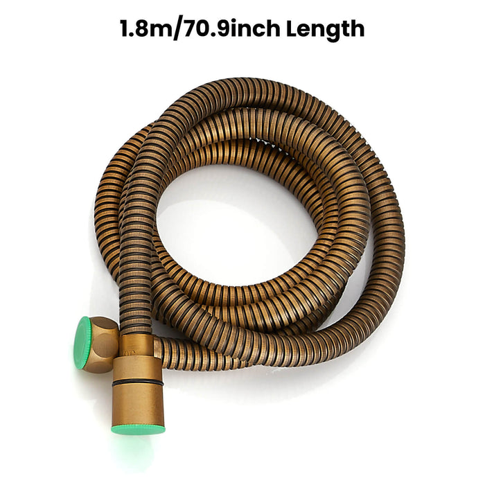 Gotonovo 304 Stainless Steel Replacement Shower Hose with Rubber Washer,Explosion-Proof(1.5m/ 1.8m hose length)