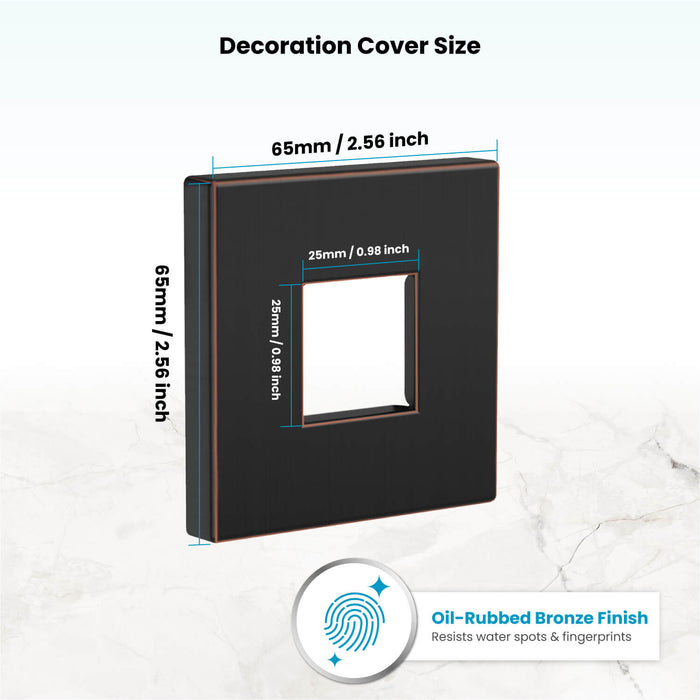 Gotonovo Square Shower Arm Cover Plate