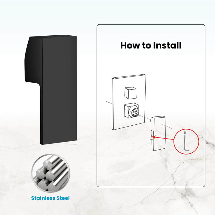 Gotonovo Bathroom Shower Handle Fit For Most Shower Fixture