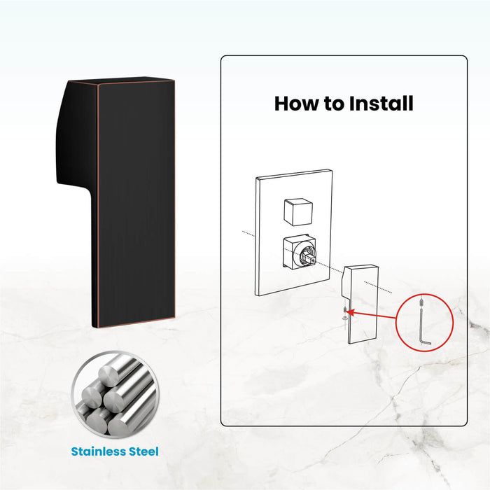 Gotonovo Bathroom Shower Handle Fit For Most Shower Fixture