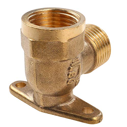 G1/2" Male x G1/2" Female Straight Thread Brass Pipe Fittings 90 Degree Drop Ear Elbow 1 Piece Nominal Copper Pipe Threaded