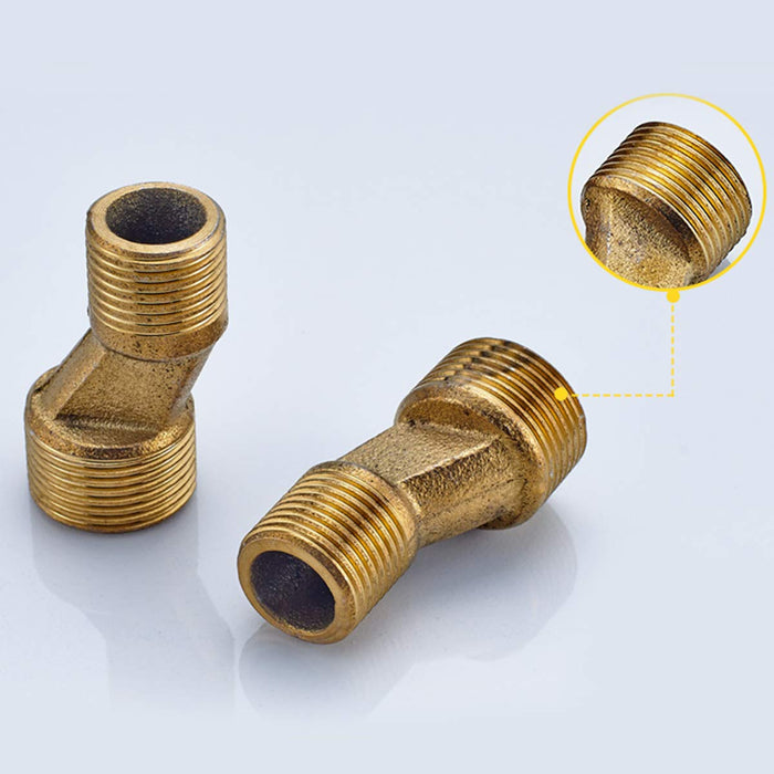 Brass Adapter for Shower Faucet Install Kit Adjustable Installation Swing Arms Adjust Hot Water Pipe and Cold Water Pipe Distance