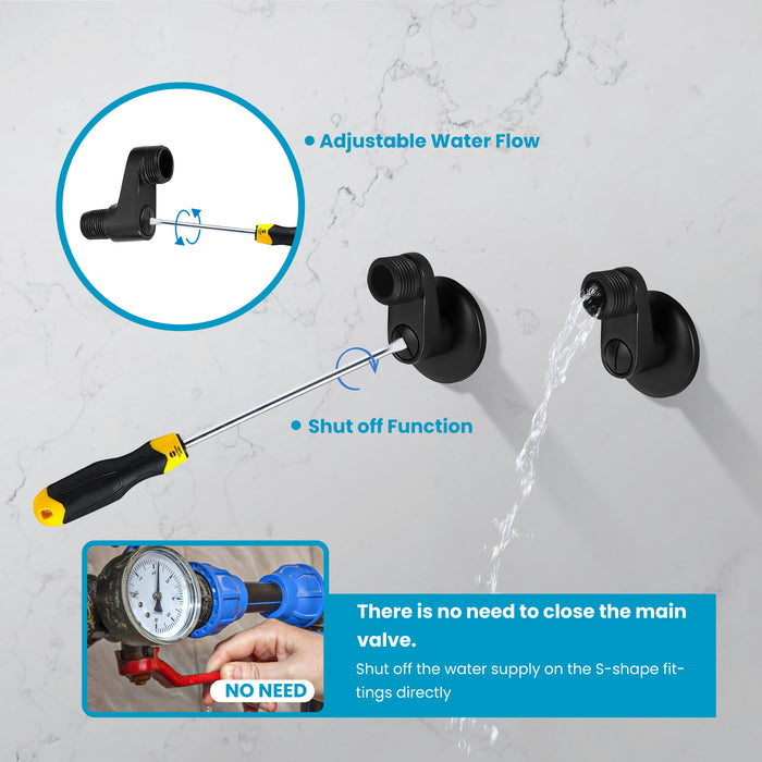 gotonovo Clawfoot Bathtub Faucet Tub Filler with Hand Held Shower Faucet Set Victorian Double Cross Handle 6 Inch Center Adjustable Swing Arms Tub Mount Short Adapter