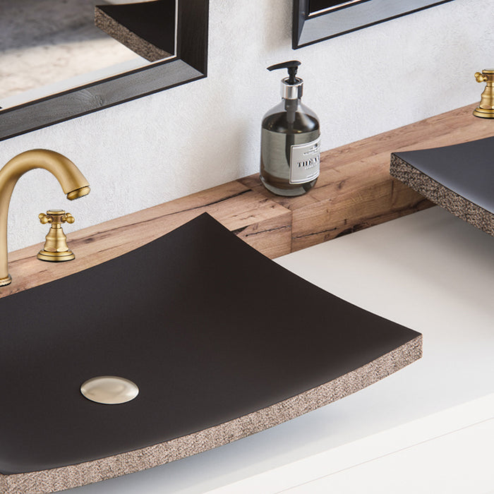 8 inch Widespread Bathroom Faucet 3 Hole Double Cross Handle Mixer Bathroom Sink Tap Deck Mount
