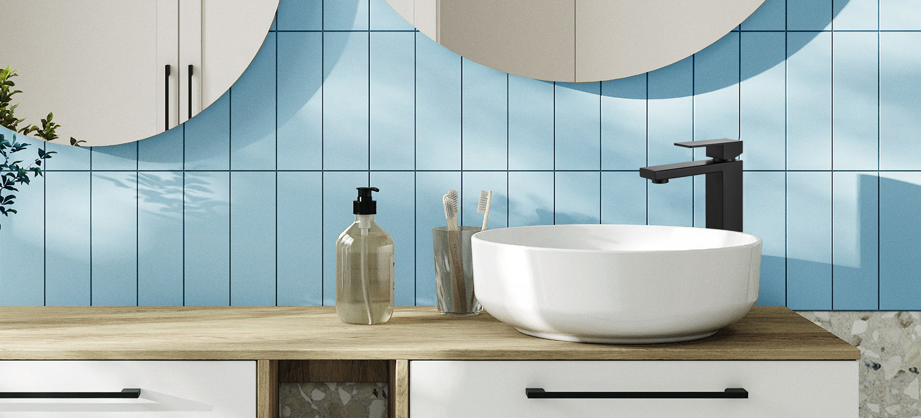 304 Stainless Steel  Bathroom Vessel Sink Faucet Deck Mount with Pop Up Drain