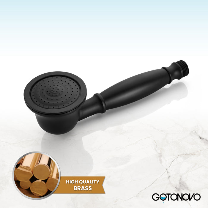 gotonovo Handheld Shower Head Showerhead Handheld Sprayer Shower Wand Removable Shower Head Powerful Shower Heads High Pressure Round