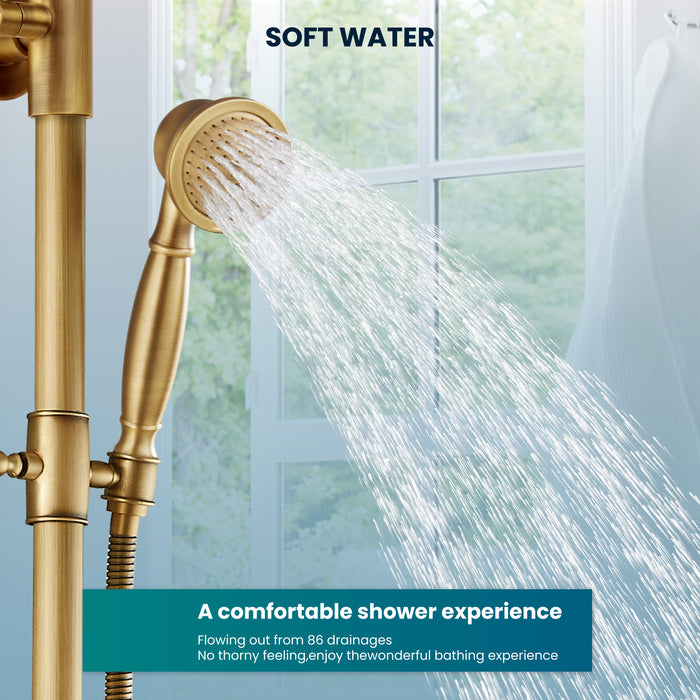 gotonovo Handheld Shower Head Showerhead Handheld Sprayer Shower Wand Removable Shower Head Powerful Shower Heads High Pressure Round
