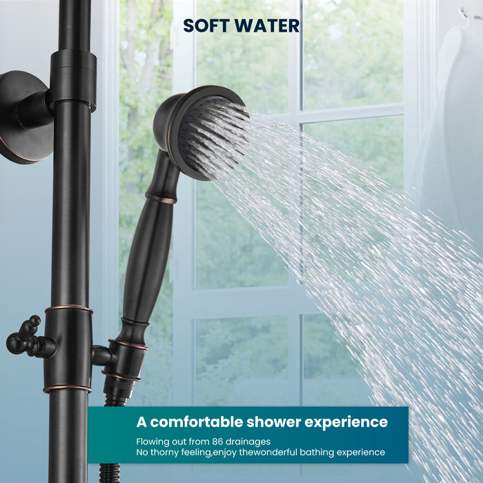 gotonovo Handheld Shower Head Showerhead Handheld Sprayer Shower Wand Removable Shower Head Powerful Shower Heads High Pressure Round