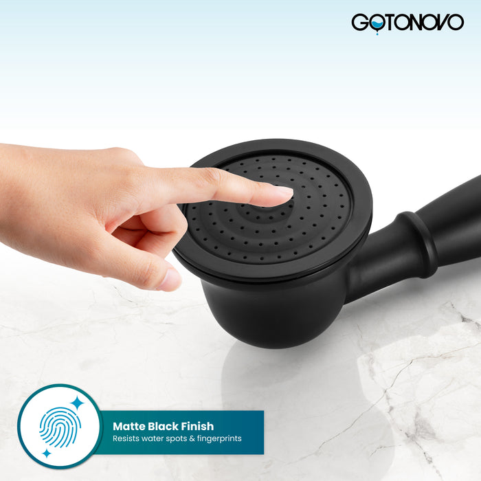 gotonovo Handheld Shower Head Showerhead Handheld Sprayer Shower Wand Removable Shower Head Powerful Shower Heads High Pressure Round