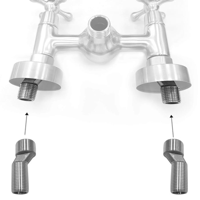 Massief messing buighoekadapter kraanadapter