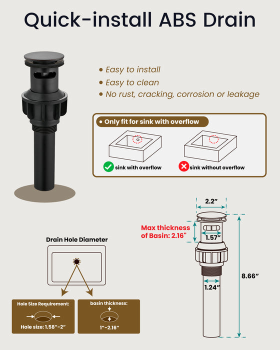 gotonovo Waterfall 8 inch Widespread Bathroom Faucet Set Bathroom Sink Faucet 3 Hole 2 Handle Vanity Lavatory Deck Mount with Pop Up Drain and Water Supply Lines