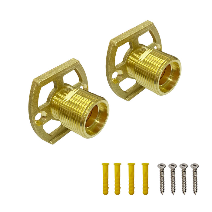 gotonovo Copper Pipe Fitting Fast Fixing Mounting Kit for Bar Shower Brass Brackets a Second Fix connection