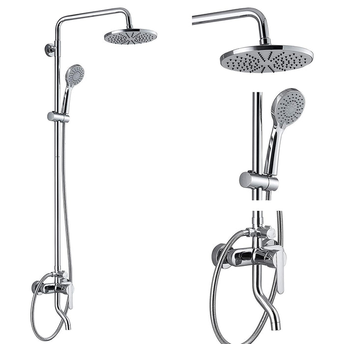 Spring RC-590/310-B Wall-Mounted Shower Head in Chrome
