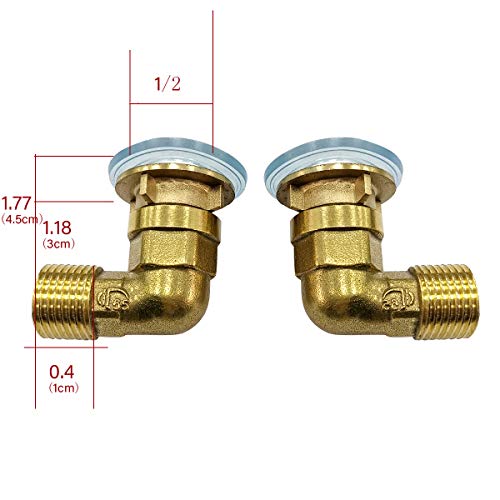 Installation Kit for Wall Mount Commercial Kitchen Faucet Backsplash Mounting Kit Faucets Connector Set for Stainless Steel Prep Utility Sink 1/2 Inch Female to Male