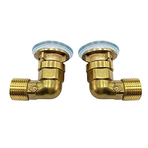 Installation Kit for Wall Mount Commercial Kitchen Faucet Backsplash Mounting Kit Faucets Connector Set for Stainless Steel Prep Utility Sink 1/2 Inch Female to Male