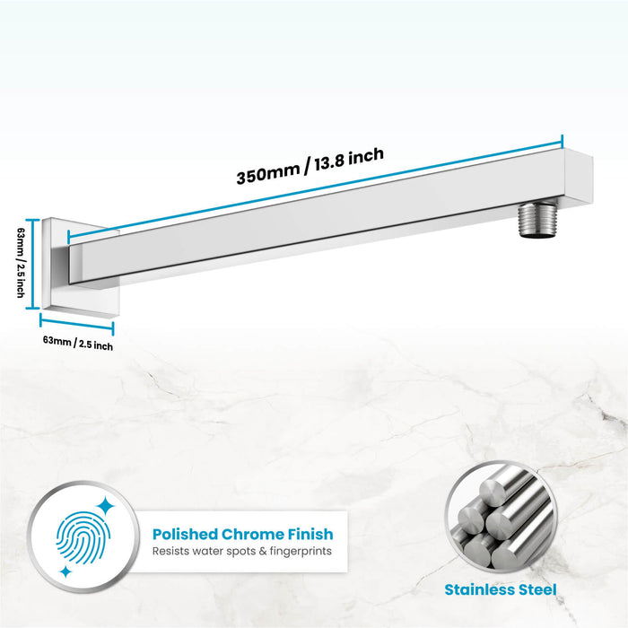 Gotonovo wandmontage douchearm met flens (armlengte 35 cm en 40 cm) 