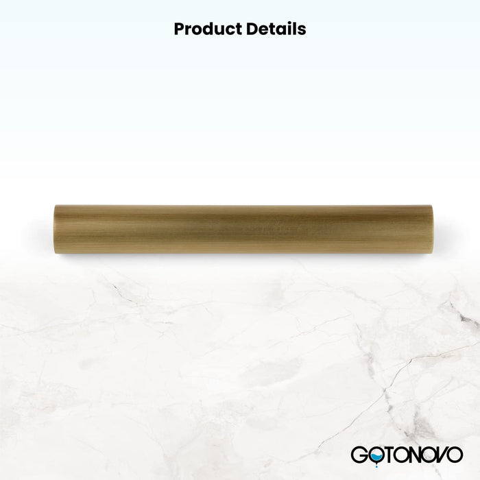 gotonovo Bathroom Shower Faucet Adjustable Rod Fittings Wall Mount Extension Tube Shower Faucet Kit Full Brass Construction
