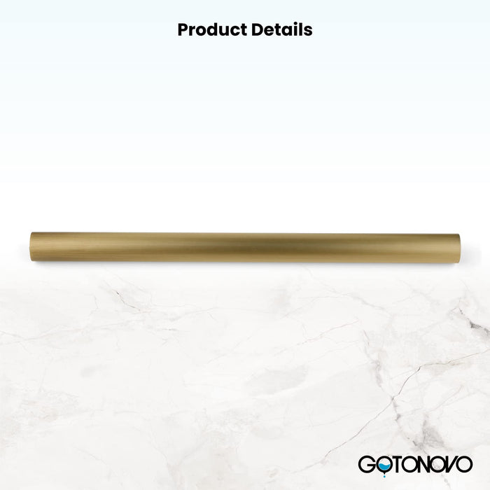 gotonovo Bathroom Shower Faucet Adjustable Rod Fittings Wall Mount Extension Tube Shower Faucet Kit Full Brass Construction