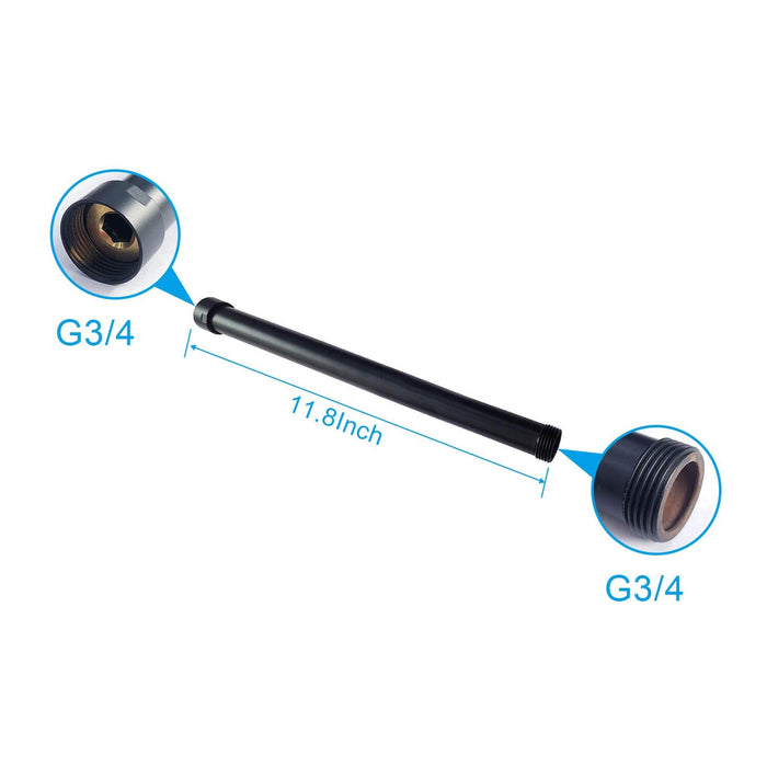 12-inch Extension Tube Shower Faucet Kit Bar for Shower System Bar Commercial