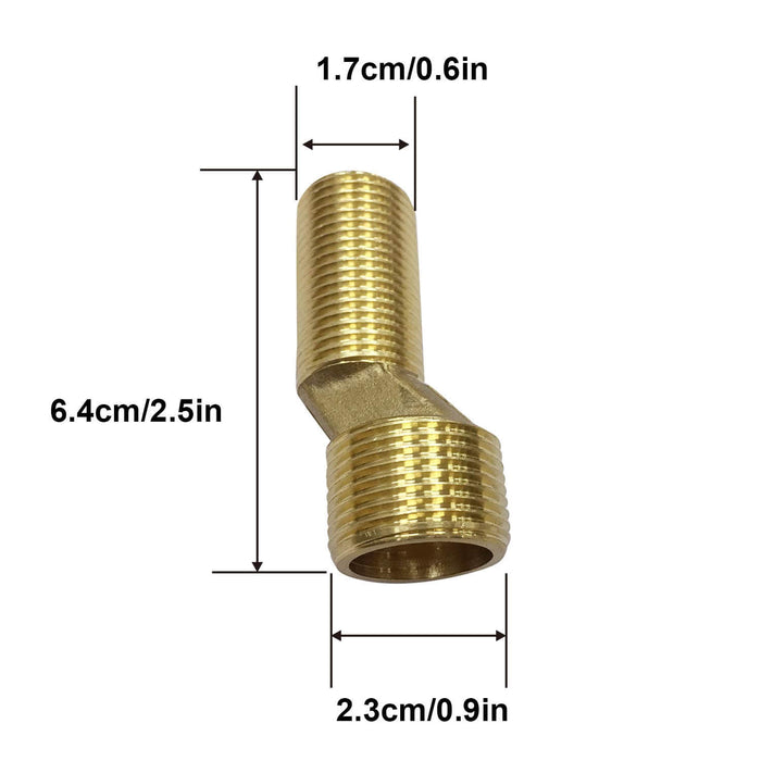 Solid Brass Bend Angle Adapter Faucet Adapter