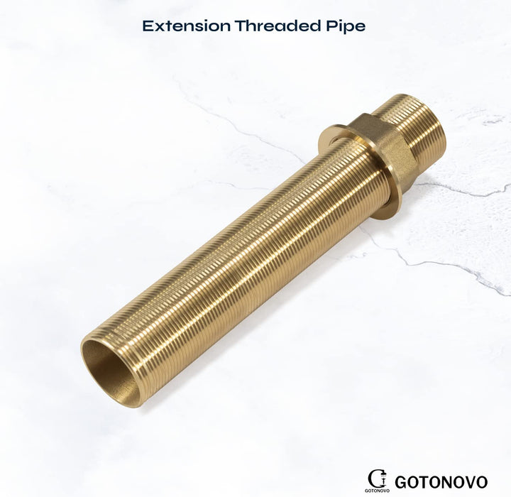 Gotonovo Kraan Fittingen Tepel Borgmoer Kit Verlenging Schroefdraad Pijp Langere Montage Schacht Enkel Gat 4.7inch &amp; 5.9inch &amp; 7.9 inch
