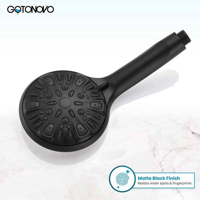 Gotonovo Handheld Shower Adjustable 8 Modes Spa ABS Handheld Sprayer luxury Bathroom Shower fixture High Pressure