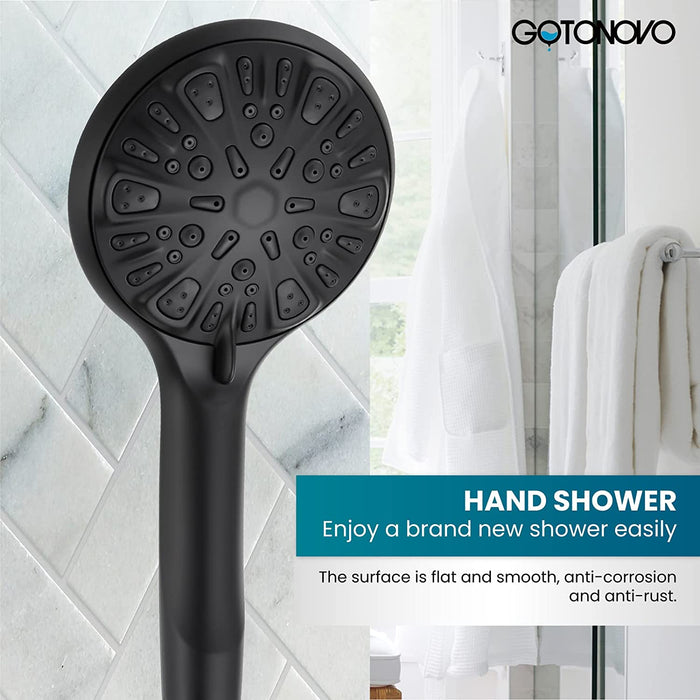 Gotonovo Handdouche Verstelbaar 8 Modi Spa ABS Handsproeier luxe Badkamer Douche armatuur Hoge druk 